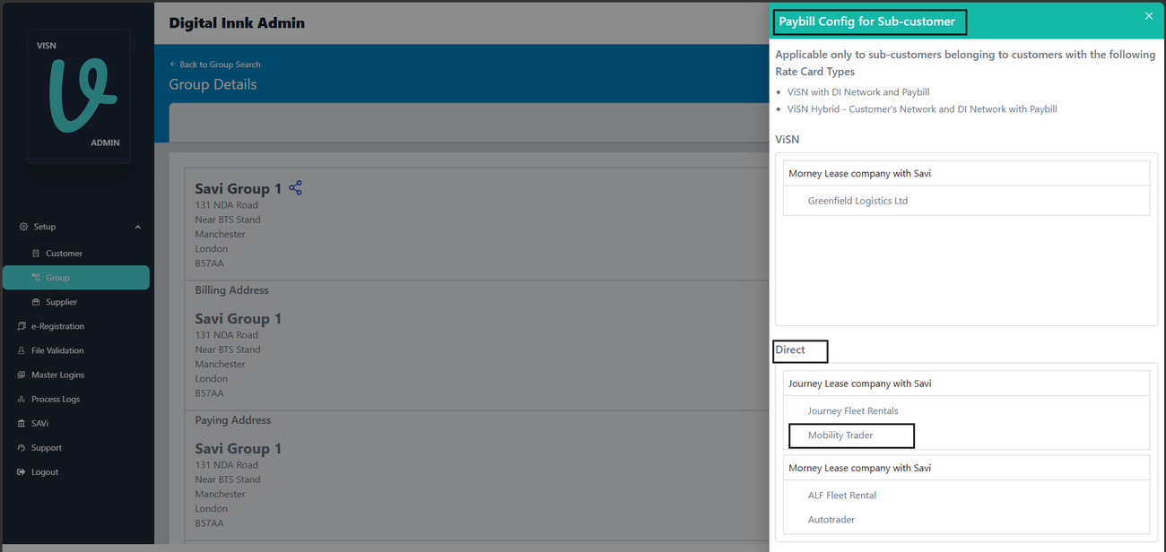 Figure 2. Mobility Trader is listed under Direct