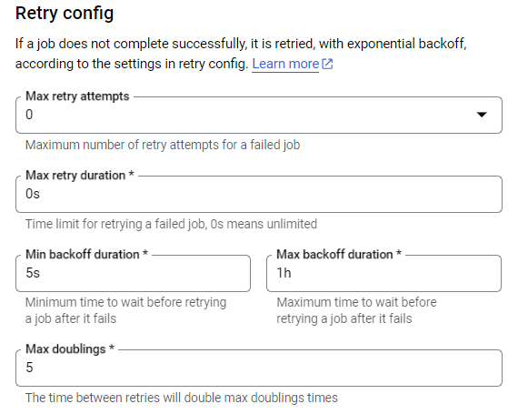 Optional Scheduler Settings